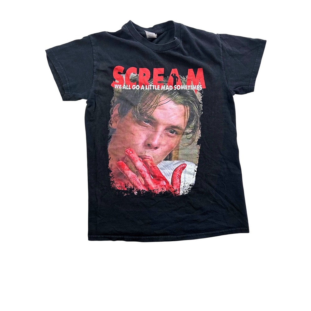 Scream Movie Billy Loomis Graphic Tee Black Mens Small Horror Film T-Shirt